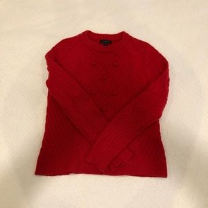 Jcrew womenswear wool red sweater